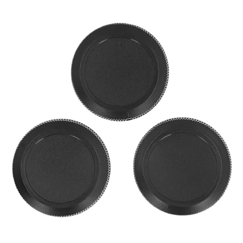 3Pcs Rear Lens Cover,Protective RF Mount Rear Lens Kit,Dustproof Camera Body Rear Lens Replacement for Mirrorless Camera