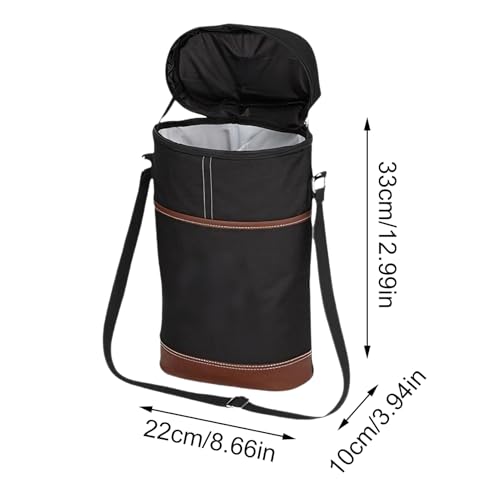 Elegante soporte de vino térmico y aislado, artesanía premium de 8.6 x 3.9 x 13 pulgadas 3