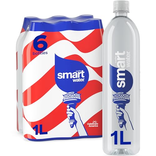 Smartwater Packaged Drinking Water, 33.8 Fl Oz (pack of 6)