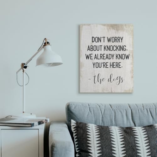 Image of Stupell Industries Dog Humor Affirmation, 24 x 30 Inch Canvas Wall Art