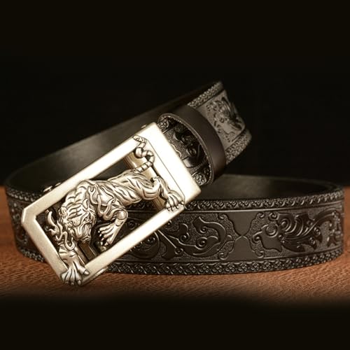 Western Simple Belt Animal Buckle for Husband Boyfriend Wide Belt Animal Buckle Men Western Automatic3