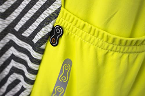 Marcio May Sports Camisa de Ciclismo Masculina Comfort Amarelo/Street