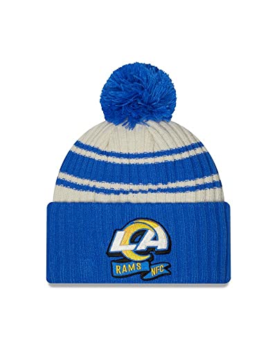Bonnet Beanie Los Angeles Rams NFL New Era Sideline 2022 à pompon