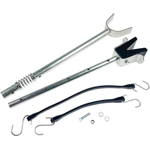 LLANNDER Adjustable Boat Transom Saver with Shock Absorbing Composite Head, Heavy-Duty Aluminum for Outboard Motors Under 150HP, Roller Mount - 20