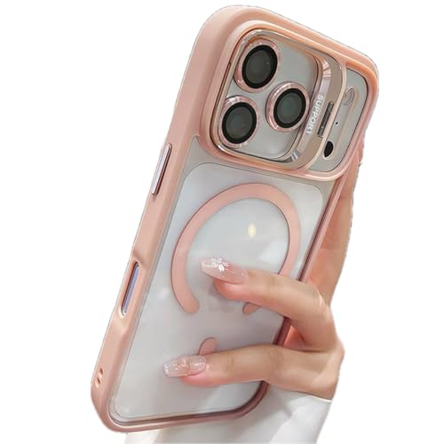 Coque silicone rose iPhone Pro Max support mains libres pour le quotidien