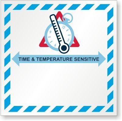 SmartSign Time and Temperature Sensitive Labels | 4" x 4" Paper, Pack of 500, Made in USA