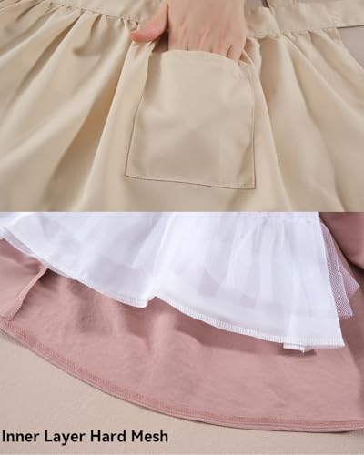 Disfraz colonial para niñas estilo pionera manga larga miniatura 6
