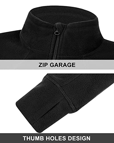 Dolcevida Women's Lightweight Soft Fleece Athletic Running Track Jackets Slim Fit Workout Jacket With Thumb Holes (Black, Large) #TOP4