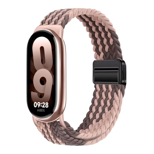 [CASVBHYFR] �i�C�����X�g���b�v�Axiaomi�Ami �o���h 9/8 �ƌ݊����̂��鍂�ʋC���X�|�[�c���X�g�o���h�A�N�Z�T���[ mi �o���h 10 9 NFC �������v�o���h(Pink smoke purple,For Mi Band 9)