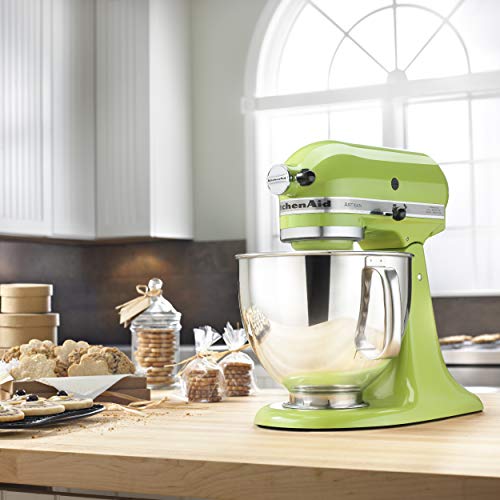 Image of KitchenAid KSM150PSGA Artisan Series 5-Qt. Stand Mixer with Pouring Shield - Green Apple