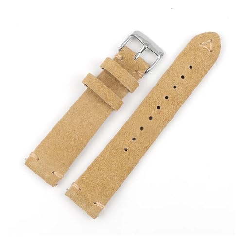 [ȓX] WCC00816 XG[hU[EHb`Xgbv 18mm 19mm 20mm 21mm 22mm 24mm O[ Be[Woh pXgoh nhChXeb`EHb`oh(Beige,20mm silver buckl