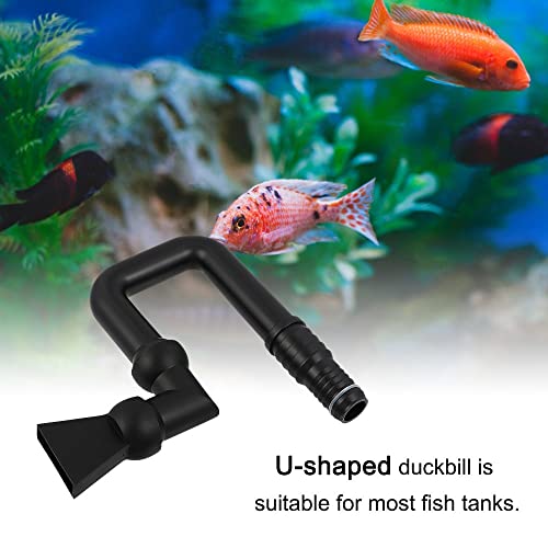 MiOYOOW U Return Pipe, 360° Rotation Aquarium U Return Pipe Fish Tank Pump Nozzle for Aquarium Water Pump - Image 2