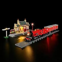 BRIKSMAX مجموعة إضاءة LED لمجموعة قطار LEGO-76423 Hogwarts Express مع محطة Hogsmeade - متوافقة مع نموذج كتل البناء Lego Harry Potter - لا تشمل مجموعة Lego