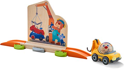 HABA 304782 - Kullerbü – Themenset Schrottplatz, Holzkugelbahn mit...