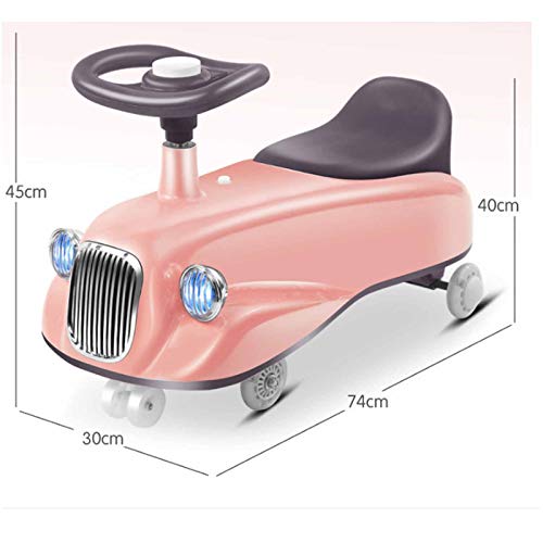 XJY Kinderfahrzeug Twist Auto Spielzeugauto Scoot Ride Car Rutschauto Kinderauto Mädchen Jungen Erwachsene Kleine Baby… – Bild 4