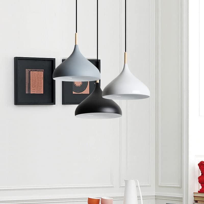 Lampe suspendue moderne E27 cylindre réglable pour plafond