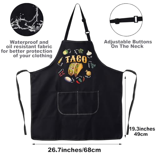 JNIAP Taco Apron - Mexican Chef Apron for Taco Lovers