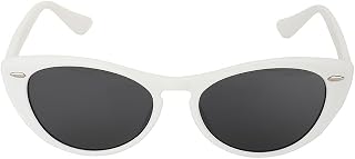 Carlton London White toned with UV Protected Lens Cateye Sunglass for Women Price In India