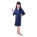 Children's Silk Stain Pure Kimono Wedding Dressing Gown Kimono Robes Bridal Lingerie Sleepwear