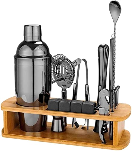 Kit de bartender con coctelera de acero inoxidable miniatura 1