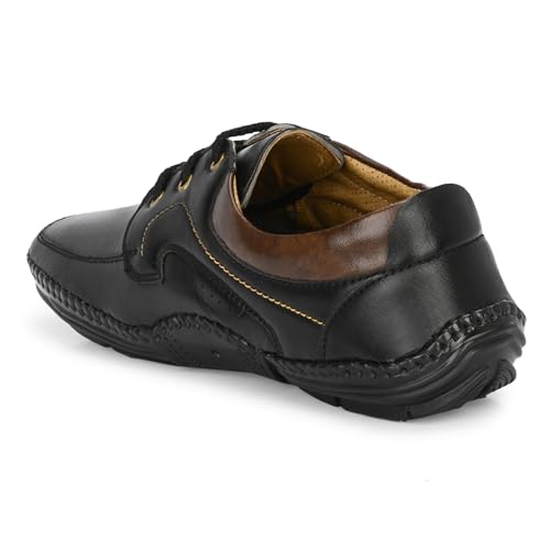 Image of Rising Wolf Men's Formal Shoes - Elegant & Easy-Wear Design with Cushioned Insole, Polished Finish, and Durable Sole | Ideal for Office, Business Meetings, Weddings & Daily Formal Wear