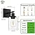 Licperron Black Vanity Wall Sconces Set of Two, Modern Sconces Wall Lighting Fixture with Clear Glass Shade for Bathroom, Industrial Metal Wall Mount Lamp for Bedroom Mirror Living Room