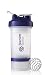 BlenderBottle ProStak System with 22-Ounce Bottle and Twist n' Lock Storage, Clear/Purple