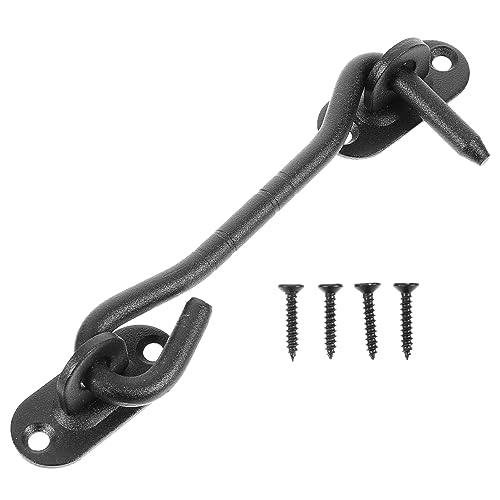 WOONEKY Privacy Window Latch 2 Pack Stainless Steel Hook and Eye Latch Easy to Install Door Hook Locks