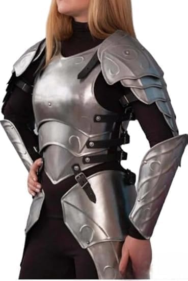 Medieval Steel Cuirass Costume for Women, The Queen Armor, Standard Size, Silver Finish