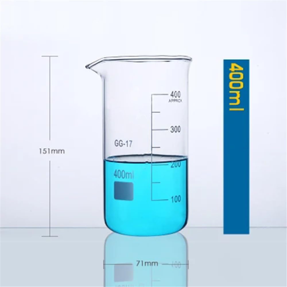 Equipos y suministros de laboratorio Vaso medidor de vidrio 50-1000 ml, graduado, forma alta, for laboratorio