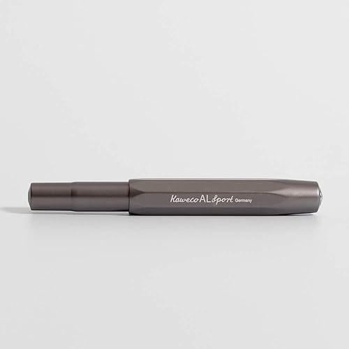 Miniatura 3 de Kaweco AL Sport Fountain Pen Anthracite, Fine Nib Sport Octagonal Clip Chrome
