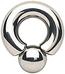TheChainGang Monster Screwball Rings, Surgical Steel Prince Albert Jewelry for Stretched Piercing (3/4" gauage (19mm) - 3/4")