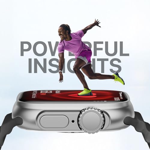 Image of Vaku Luxos Advanced Bluetooth Calling Smartwatch with 1.99 inch HD Display Heart Rate & ECG Monitor, Unlimited Watch Faces 10+ Sports Modes, Sleep Tracker, Silicone Strap- Black