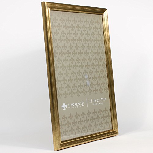 Lawrence Frames 536217 Gold 11X17 Sutter Burnished Picture Frame #TOP1