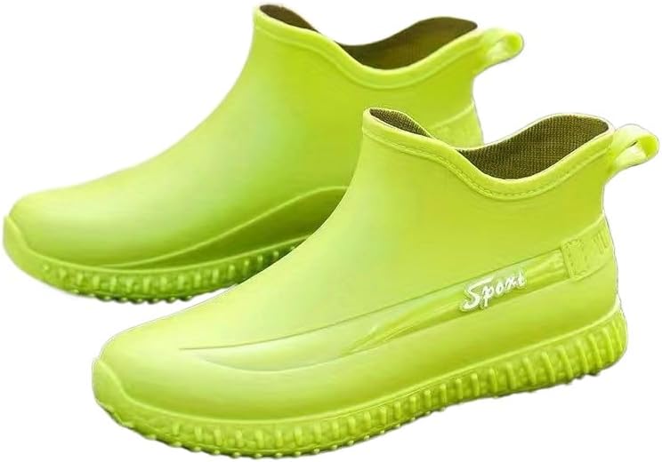 Men'S All-Season Rubber Rain Boots - Slip-On, Non-Slip, Waterproof,Rain Shoes for Men