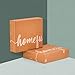 HOMEFULLY Bamboo Double Layer Bread Box for Kitchen Countertop, Roll Top Bread Box Wood, Extra Large for Kitchen Storage, Modern Bread Bin Wooden (White)