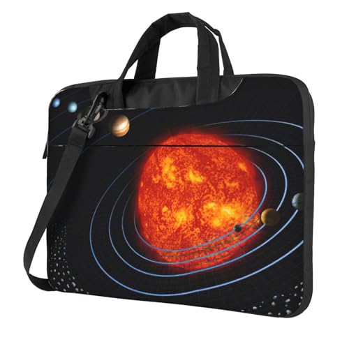 Bolsa para laptop de galaxia exterior con asa bandolera para hombre y mujer
