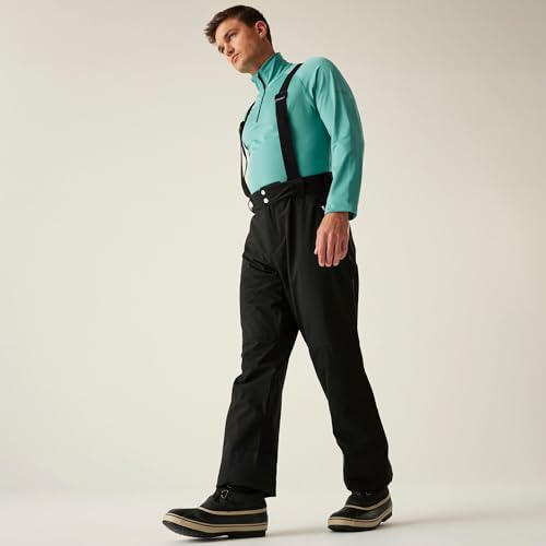 Dare 2b Ski-Latzhose, wasserdicht, Achieve II Herren, Schwarz, Größe S