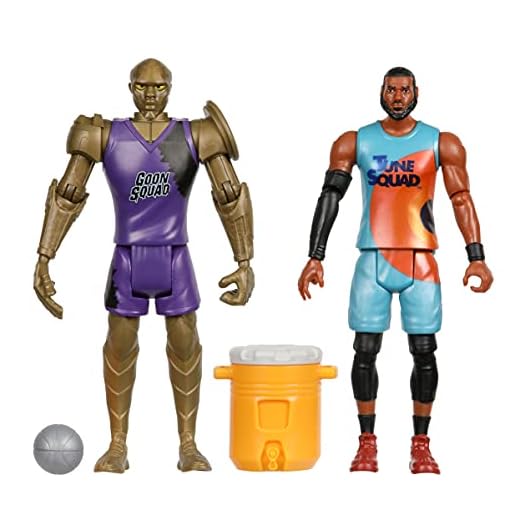 Moose Toys Space Jam: A New Legacy - 2 Pack - On Court Rivals - Lebron & Chronos, Multicolor (14579)