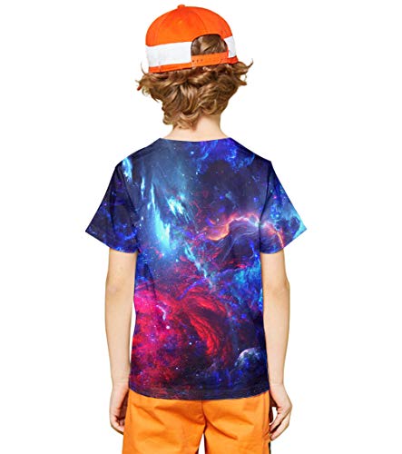 Image of LAIDIPAS Boys Girls 3D Graphic T-Shirt Short Sleeve Tops Tees 6-16 Years | Kids Crewneck Shirts, Vibrant Color, Lightweight and Quick Dry, Trendy Outfits for School, Parties, vacation and Daily Wear
