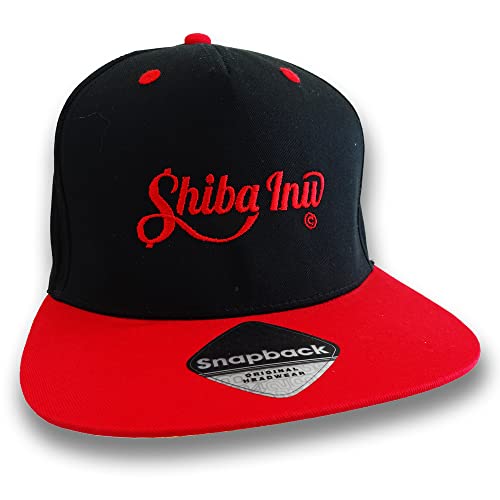 Casquette brodée Shiba Inu noire et rouge Trailer's PARK pour passionnés