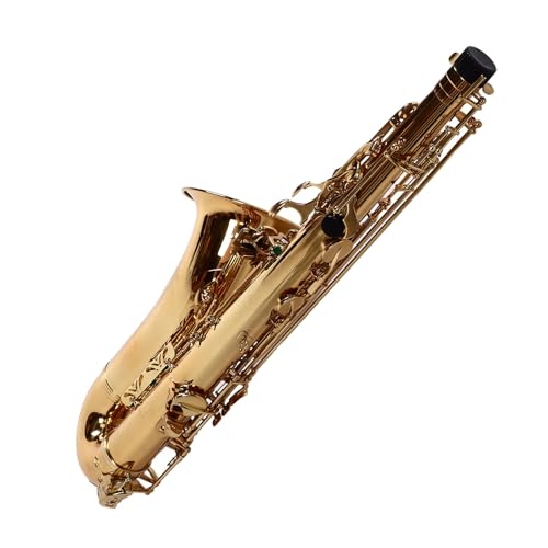 Saxofone Tenor B, Kit de Saxofone Plano de Latão Profissional para Performance Com Acessórios Comple