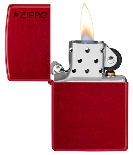Image of Zippo Classic Candy Apple Zippo Logo Windproof Pocket Lighter, Without Fuel and Gas