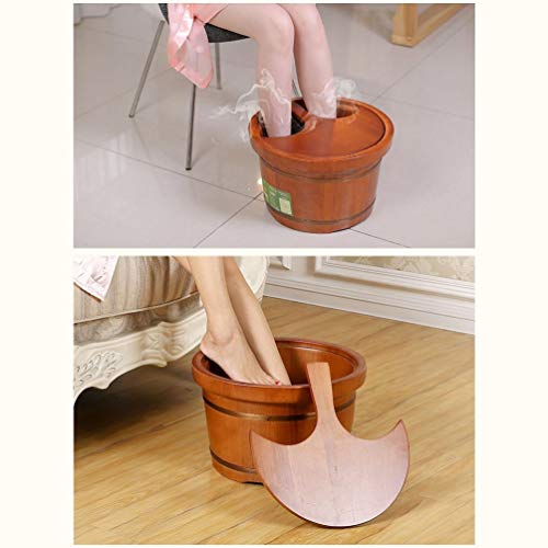 Barril de madera para spa de pies y pedicura miniatura 3