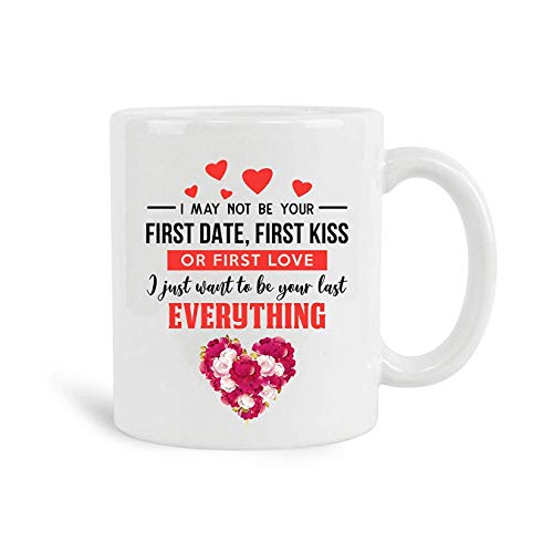 NA Puede Que no Sea tu Primera Cita, Primer Beso o Primer Amor, Taza Alta Personalizada Grande y acogedora de Barista…
