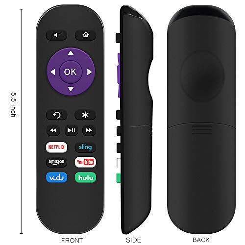 Image of Gvirtue Replacement Remote Control for Roku Box Model: Roku 1, Roku 2(HD, XD, XS), Roku 3, Roku LT, HD, XD, XDS, Roku N1, Roku Express, Roku Express+