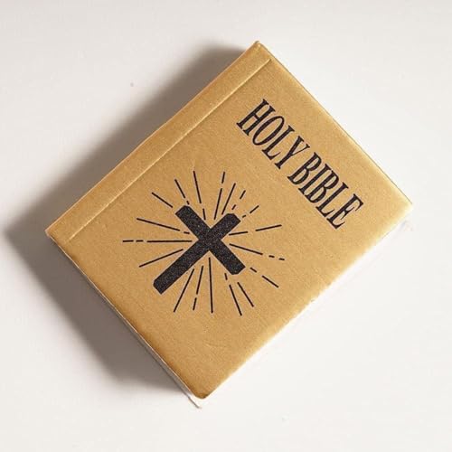 Brown Mini Bible Pocket Book Dollhouse Miniature Book Bookshelf Bedroom Library Accessories?Dollhouse Furniture, Miniature Dollhouse Accessories,Dolls and Accessories(1/12)