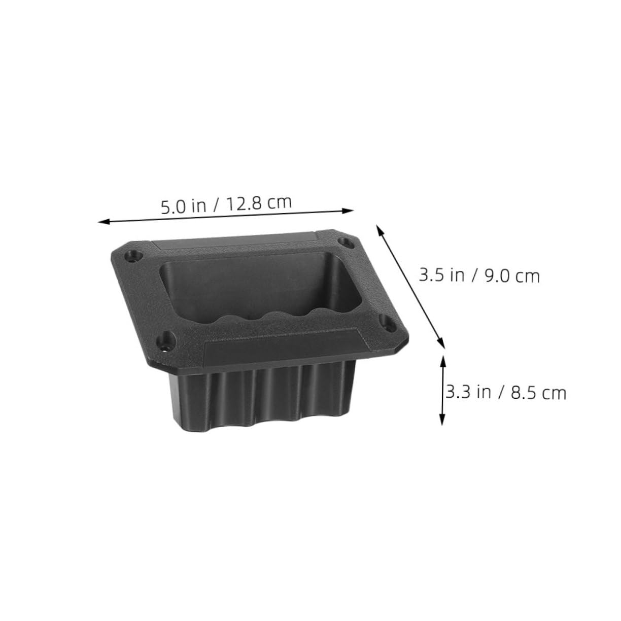 Poignée de Haut-Parleur Résistante aux Chocs en Plastique Noire 12 Pièces Facilite Le Transport Poignée Latérale Encastrée Robuste pour Caisse de Haut-Parleur Lors D'événements