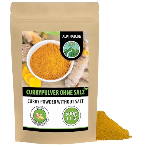 Alpi Nature Curry Pulver mild 500g Curry Pulver indisch suess ohne Salz indische Gewürze