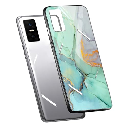 Image of COLORflow Back Cover Compatible with Infinix GT 30 Pro 5G | Green Marble | Shockproof TPU Bumper Cover with Camera Protection Back Cover Compatible with Infinix GT 30 Pro 5G
